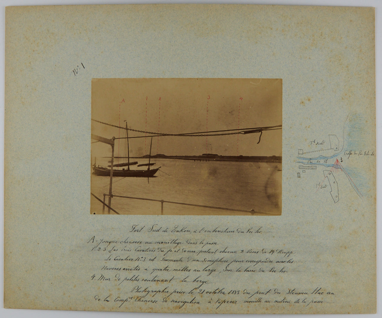 ca. 1883 – 53 Albumen Prints by French General Albert D’Amade (1856-1941), Featuring Scenery Along the Yangtze River: Chongqing, Wuhan, Changsha, Yichang, Hankou, and More