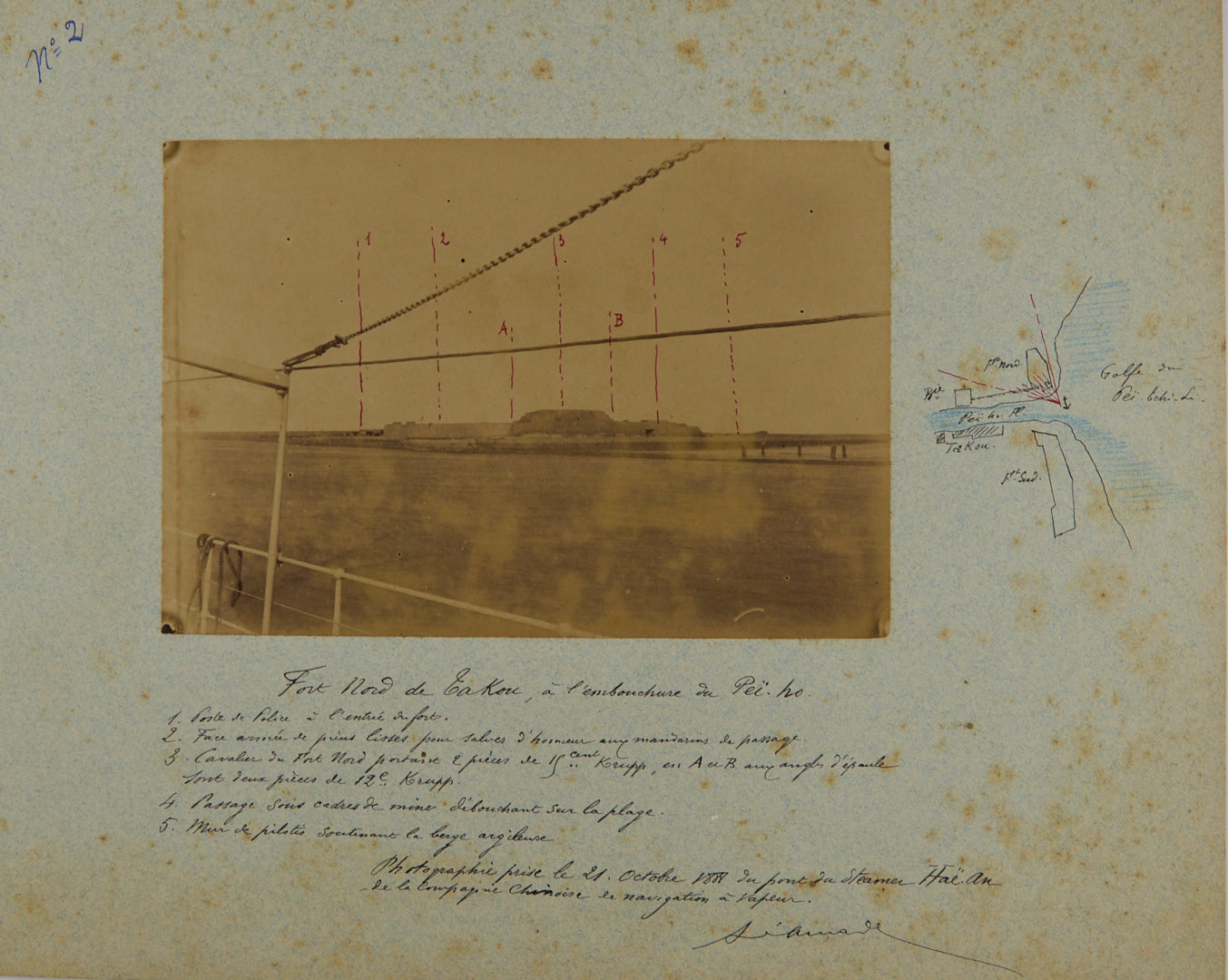 ca. 1883 – 53 Albumen Prints by French General Albert D’Amade (1856-1941), Featuring Scenery Along the Yangtze River: Chongqing, Wuhan, Changsha, Yichang, Hankou, and More