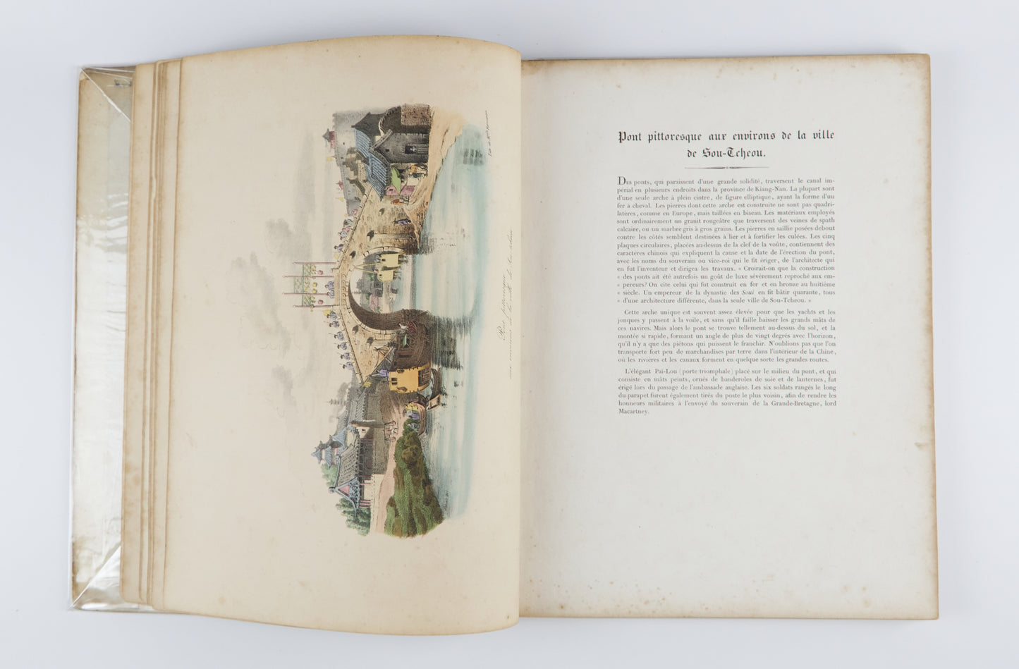 Album Chinois with 20 colored lithographic plates by Formentin