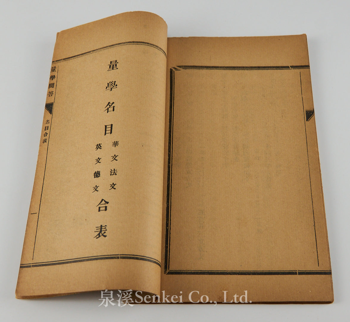 Geometria in modum dialogi|Liang xue wen da by French Jesuit Frank Scherer 1902