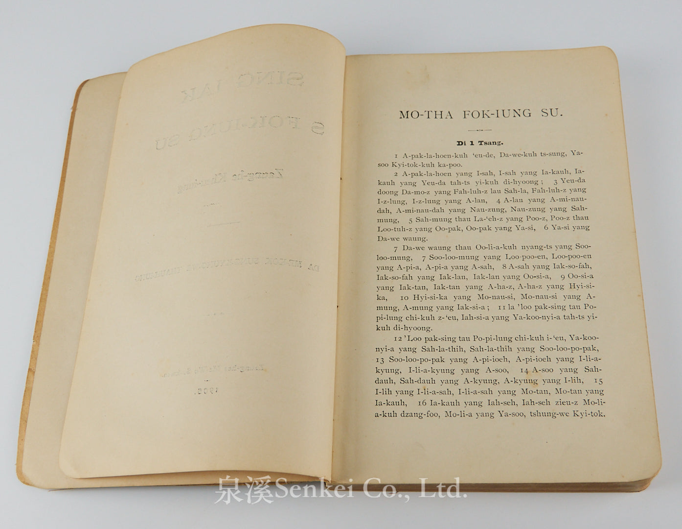 Sing iak s fok-iung su : Zaung-he Kheu-iung | The Four Gospels in Romanized Shanghainese 1905