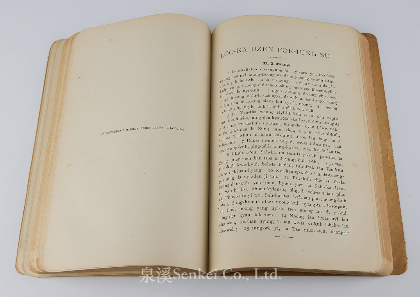Sing iak s fok-iung su : Zaung-he Kheu-iung | The Four Gospels in Romanized Shanghainese 1905