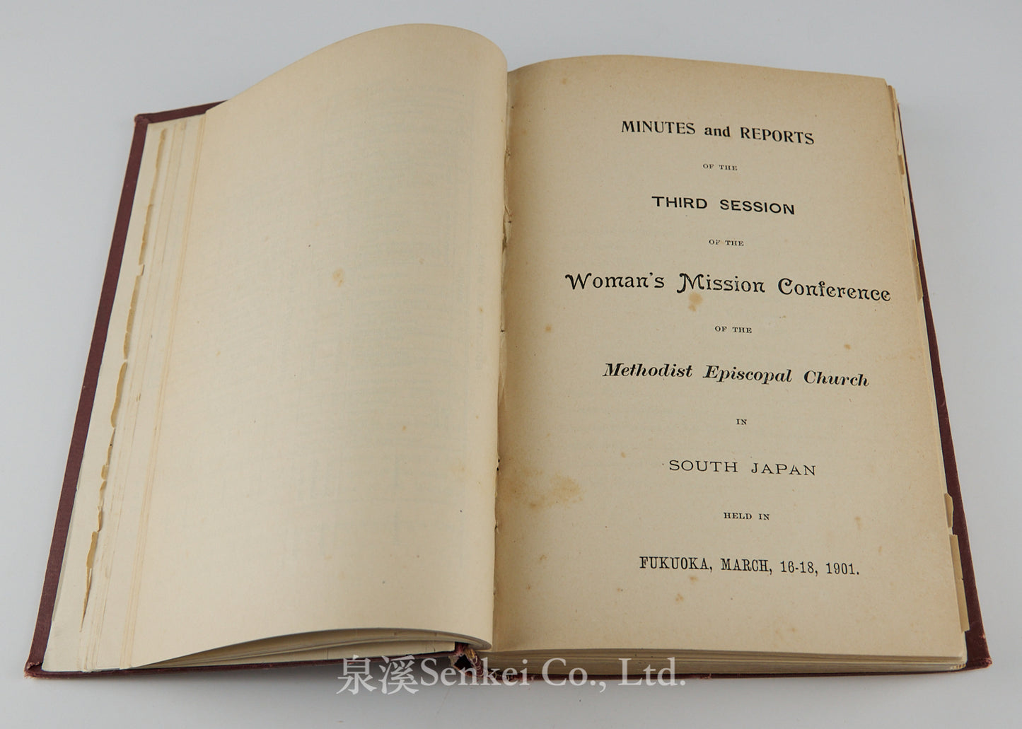 The Minutes of the South Japan Woman's Mission Conference of the Methodist Episcopal Church 1899-1908
