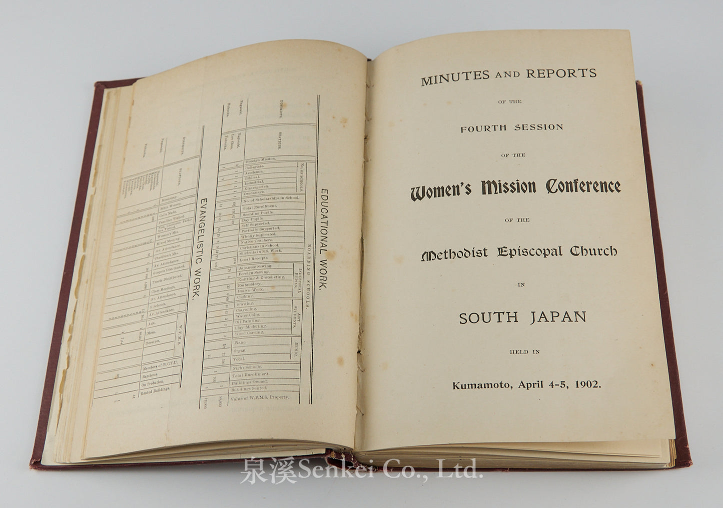 The Minutes of the South Japan Woman's Mission Conference of the Methodist Episcopal Church 1899-1908