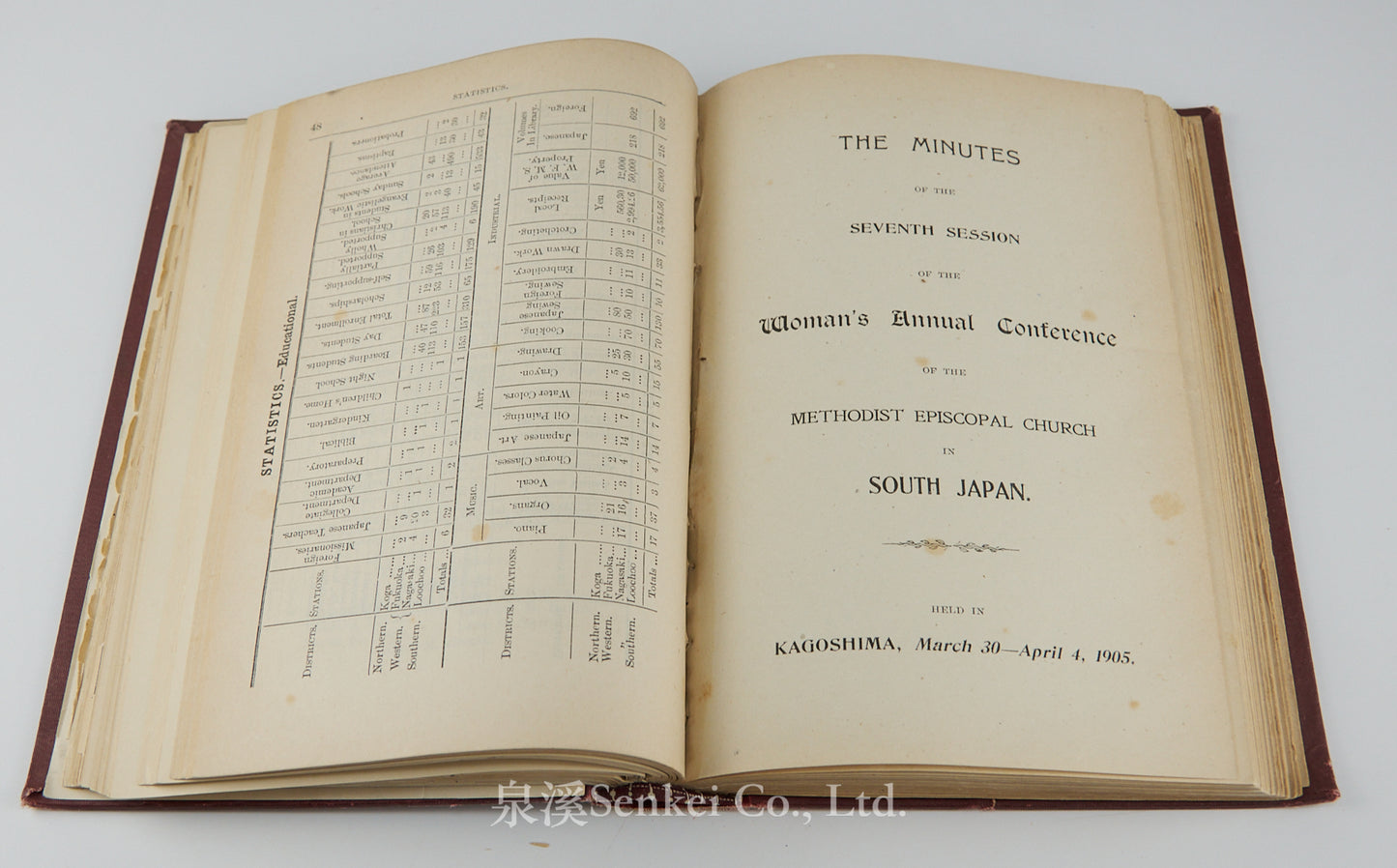The Minutes of the South Japan Woman's Mission Conference of the Methodist Episcopal Church 1899-1908