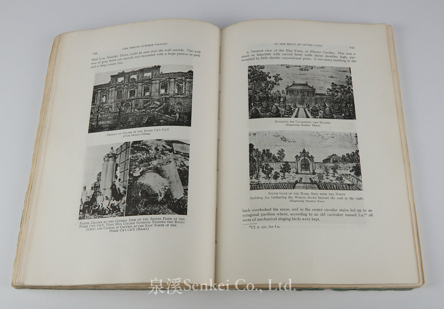 History of the Peking Summer Palaces under the Ch'ing Dynasty, 1934