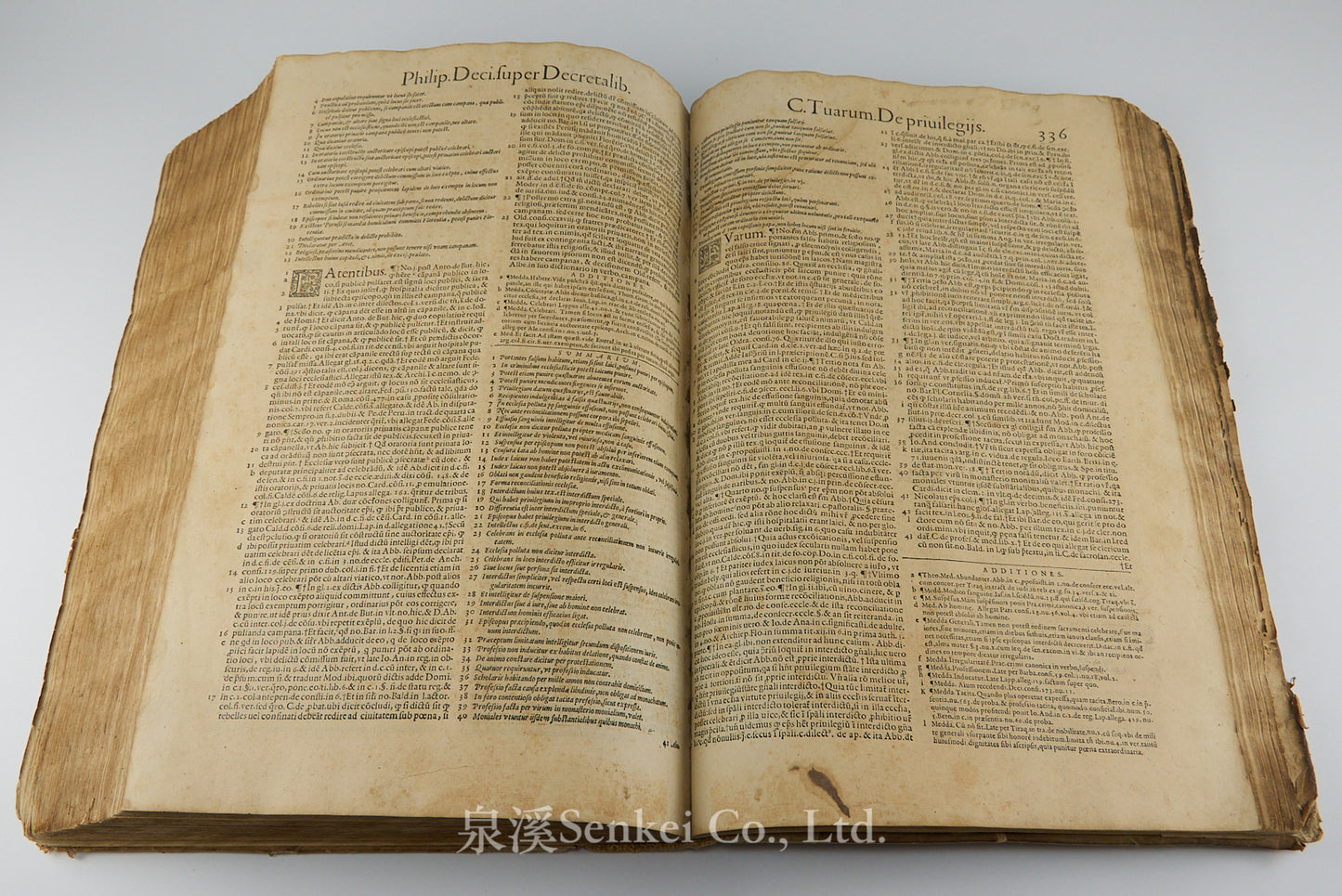 1576 Philippi Decii medioanensis iurisc. celeberrimi In Decretalium volumen perspicua commentaria : atque eiusdem lectura in titulum de privilegijs.