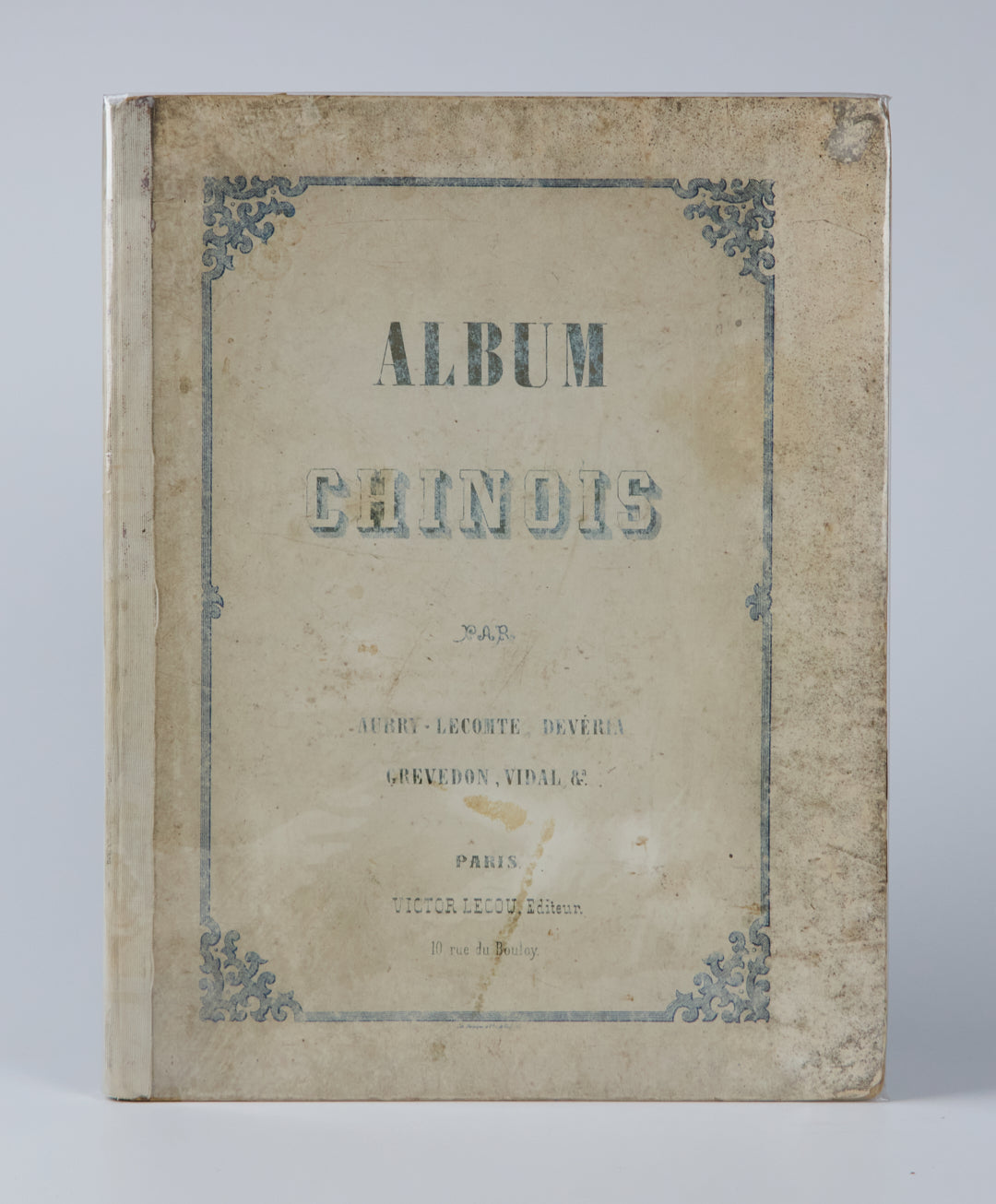 Album Chinois with 20 colored lithographic plates by Formentin