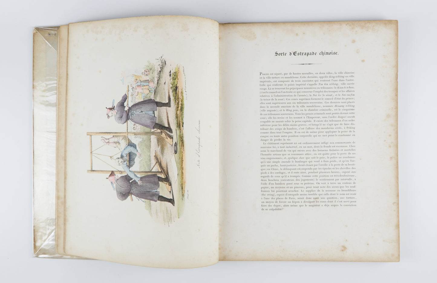 Album Chinois with 20 colored lithographic plates by Formentin
