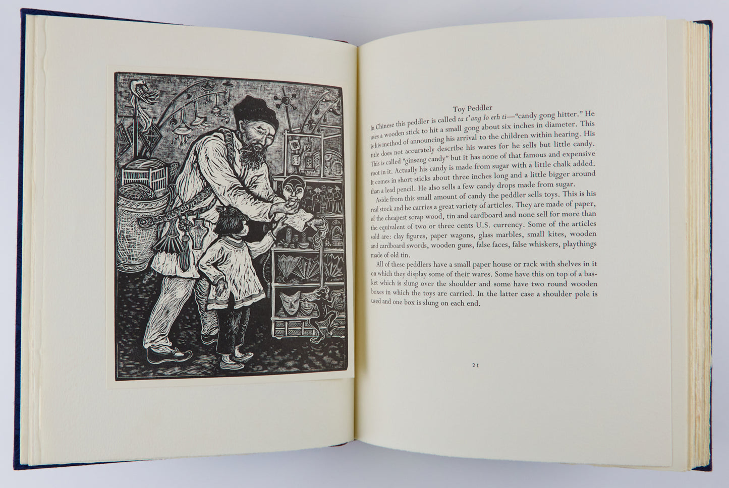 Calls, Sounds, and Merchandise of the Peking Street Peddler With twenty-five wood engravings by Rosemary Covey