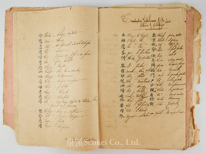 Ca. 1880 Manuscript of Les Instructions Familières du Dr. Tchou Pô-lou by Camille Imbault-Huart | Includes an Additional Chinese-French Vocabulary Manuscript