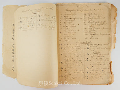 Ca. 1880 Manuscript of Les Instructions Familières du Dr. Tchou Pô-lou by Camille Imbault-Huart | Includes an Additional Chinese-French Vocabulary Manuscript