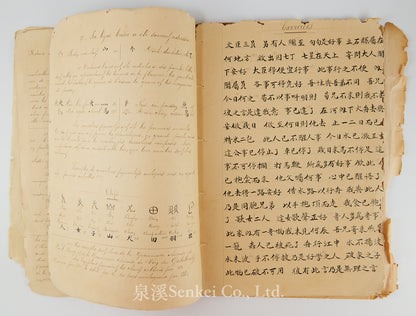 Ca. 1880 Manuscript of Les Instructions Familières du Dr. Tchou Pô-lou by Camille Imbault-Huart | Includes an Additional Chinese-French Vocabulary Manuscript