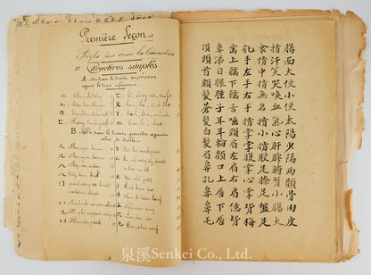 Ca. 1880 Manuscript of Les Instructions Familières du Dr. Tchou Pô-lou by Camille Imbault-Huart | Includes an Additional Chinese-French Vocabulary Manuscript
