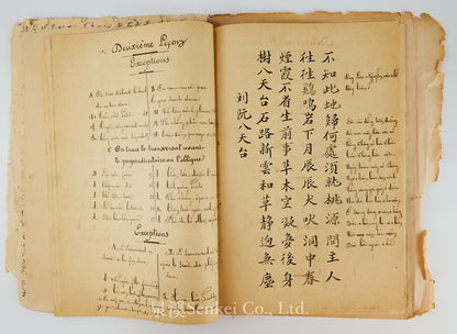 Ca. 1880 Manuscript of Les Instructions Familières du Dr. Tchou Pô-lou by Camille Imbault-Huart | Includes an Additional Chinese-French Vocabulary Manuscript