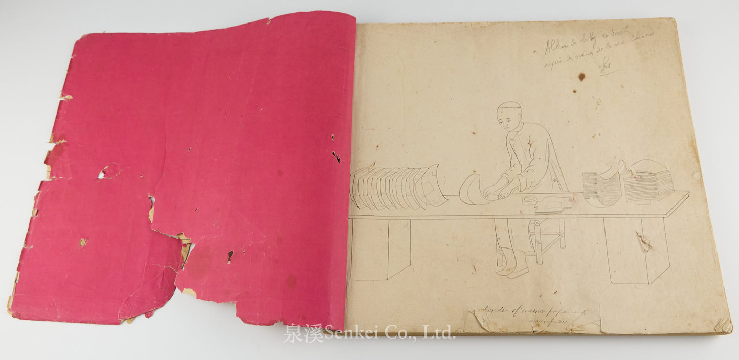 19th Century Canton Export Album – 120 Original Drawings of Street Vendors