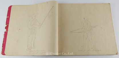19th Century Canton Export Album – 120 Original Drawings of Street Vendors