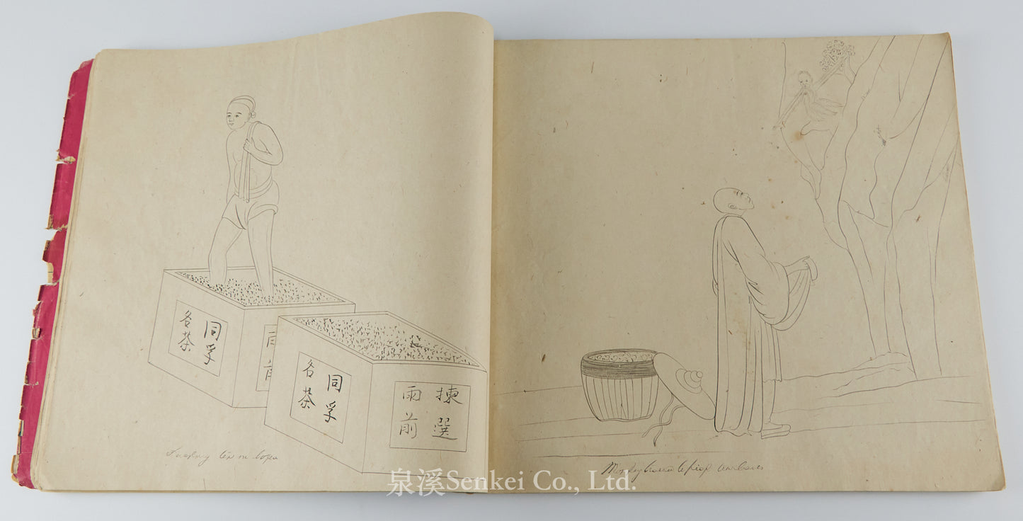 19th Century Canton Export Album – 120 Original Drawings of Street Vendors
