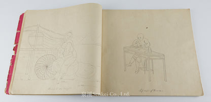 19th Century Canton Export Album – 120 Original Drawings of Street Vendors