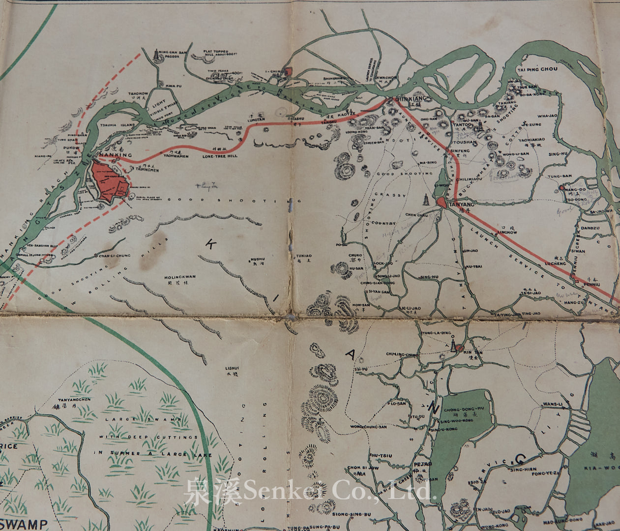 Map of the Shooting Districts lying between Hangchow-Nanking-Wuhu and Shanghai. Compiled from the Best Authorities with numerous additions 1884-5-6, 1898, 1901-2-3-4 by the late Fred Mann