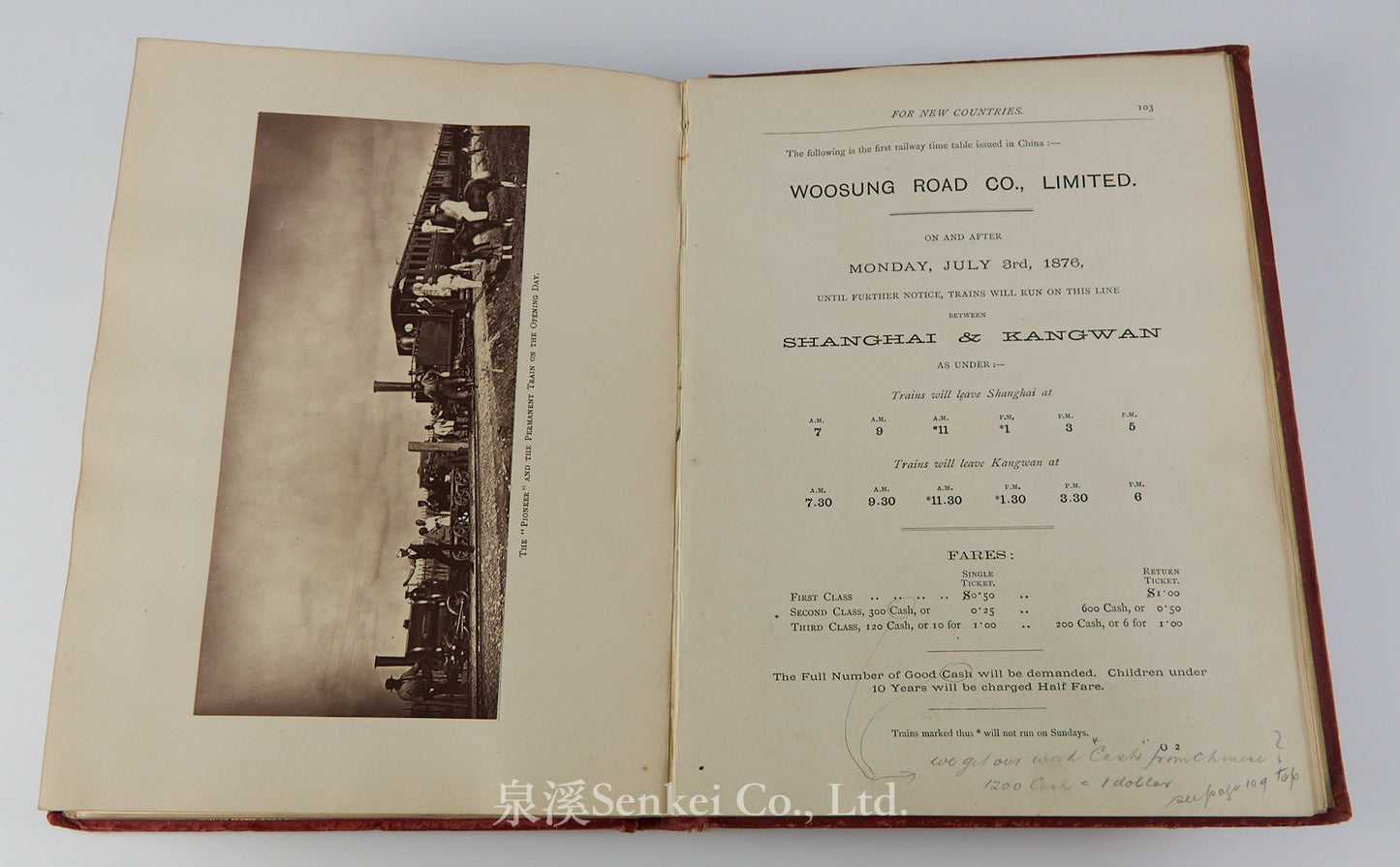 Remunerative Railways for New Countries: With Some Account of the First Railway in China, Including 8 Original Woodbury Photographs of the First Chinese Railway (Woosung Railway), 1878