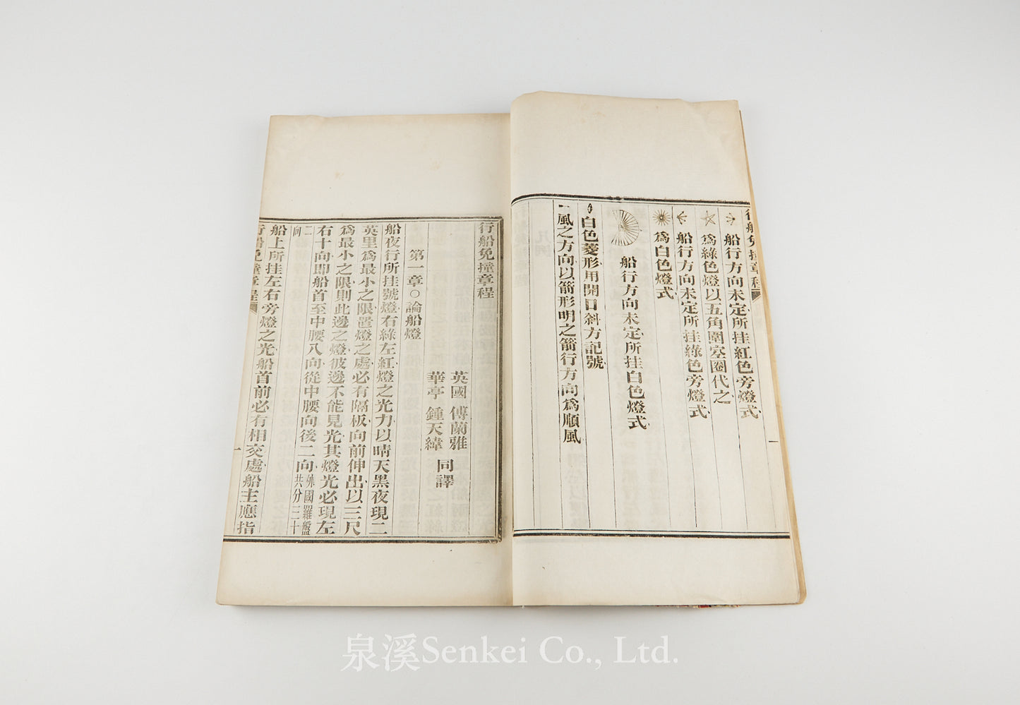 Xingchuan Mianzhuang Zhangcheng 行船免撞章程  [Rules for the Prevention of Ship Collisions]