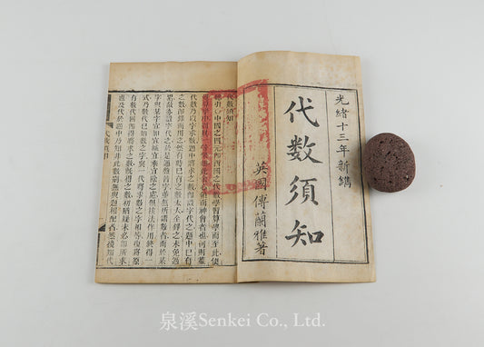 Dai Shu Xu Zhi 代數須知 [Essentials of Algebra] Shanghai, 1887
