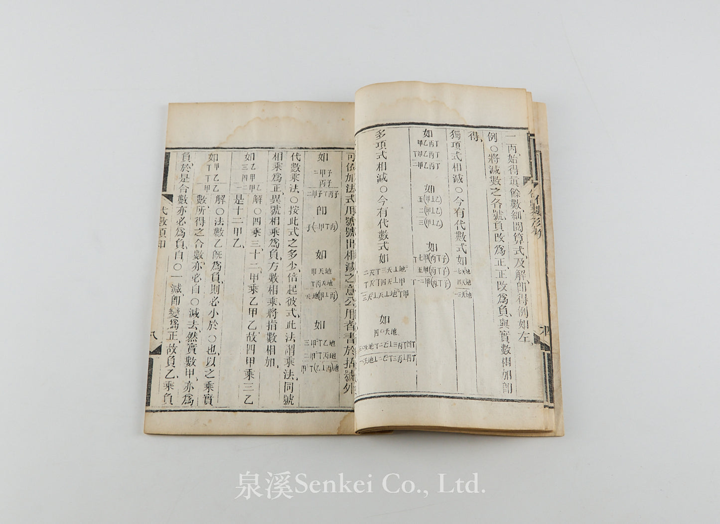 Dai Shu Xu Zhi 代數須知 [Essentials of Algebra] Shanghai, 1887