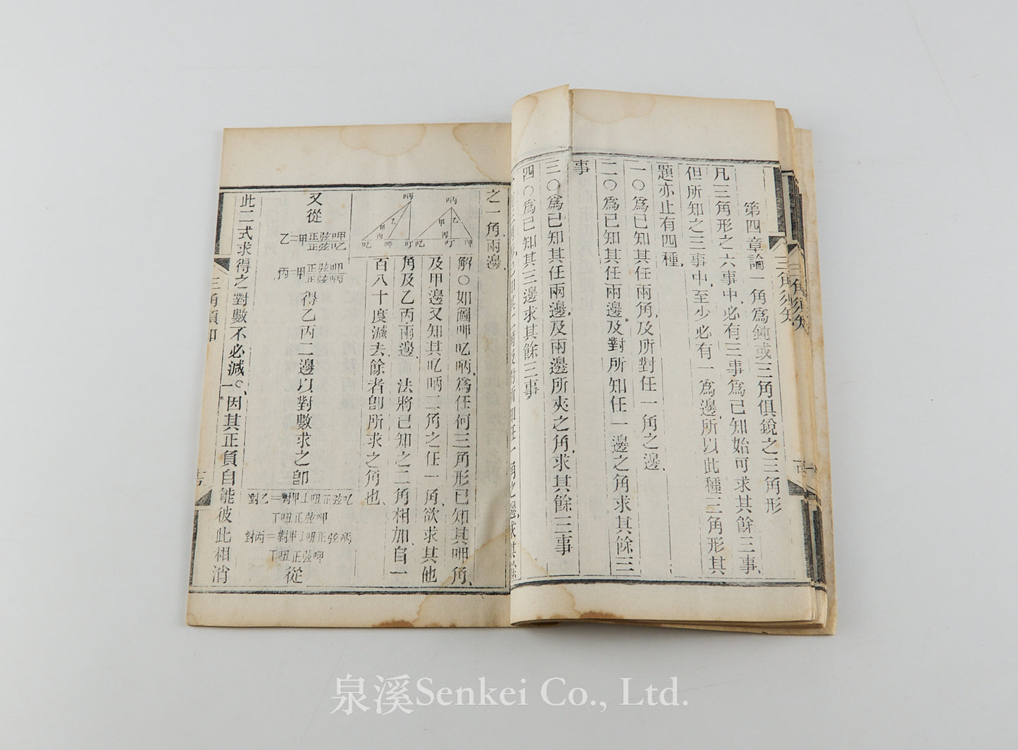 San Jiao Xu Zhi 三角須知 [Essentials of Trigonometry] Shanghai, 1888
