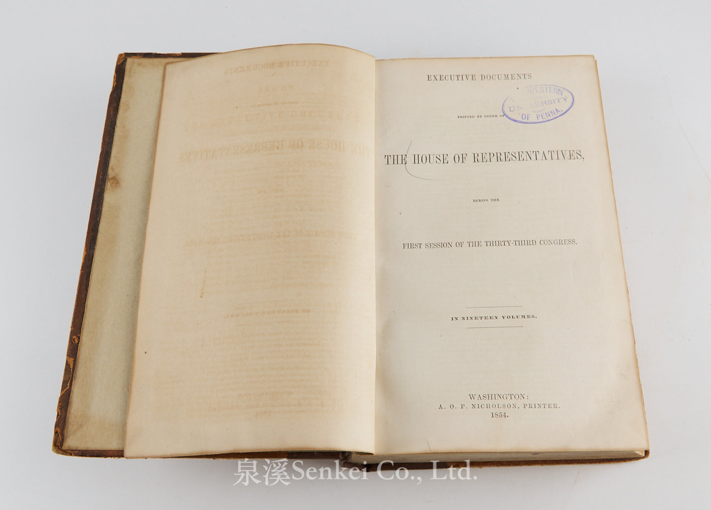 Executive Documents of the House of Representatives, 33rd Congress [China Section: H-Doc. 123].1854