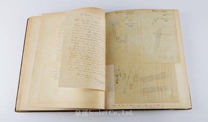 Fauvel, Albert A. — [Author’s Copy] Les séricigènes sauvages de la Chine, with Original Drawings, Watercolors, Silkworm, Cocoon, and Silk Specimens, and Authorial Additions