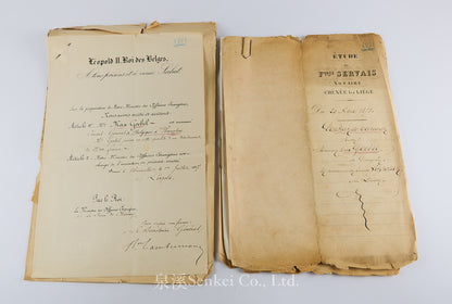Archive of Max Goebel (古貝爾), Belgian Consul-General in Shanghai, with Qing Imperial Double Dragon Order Certificate, Diary, Sketchbook, and Late Qing Consular Papers