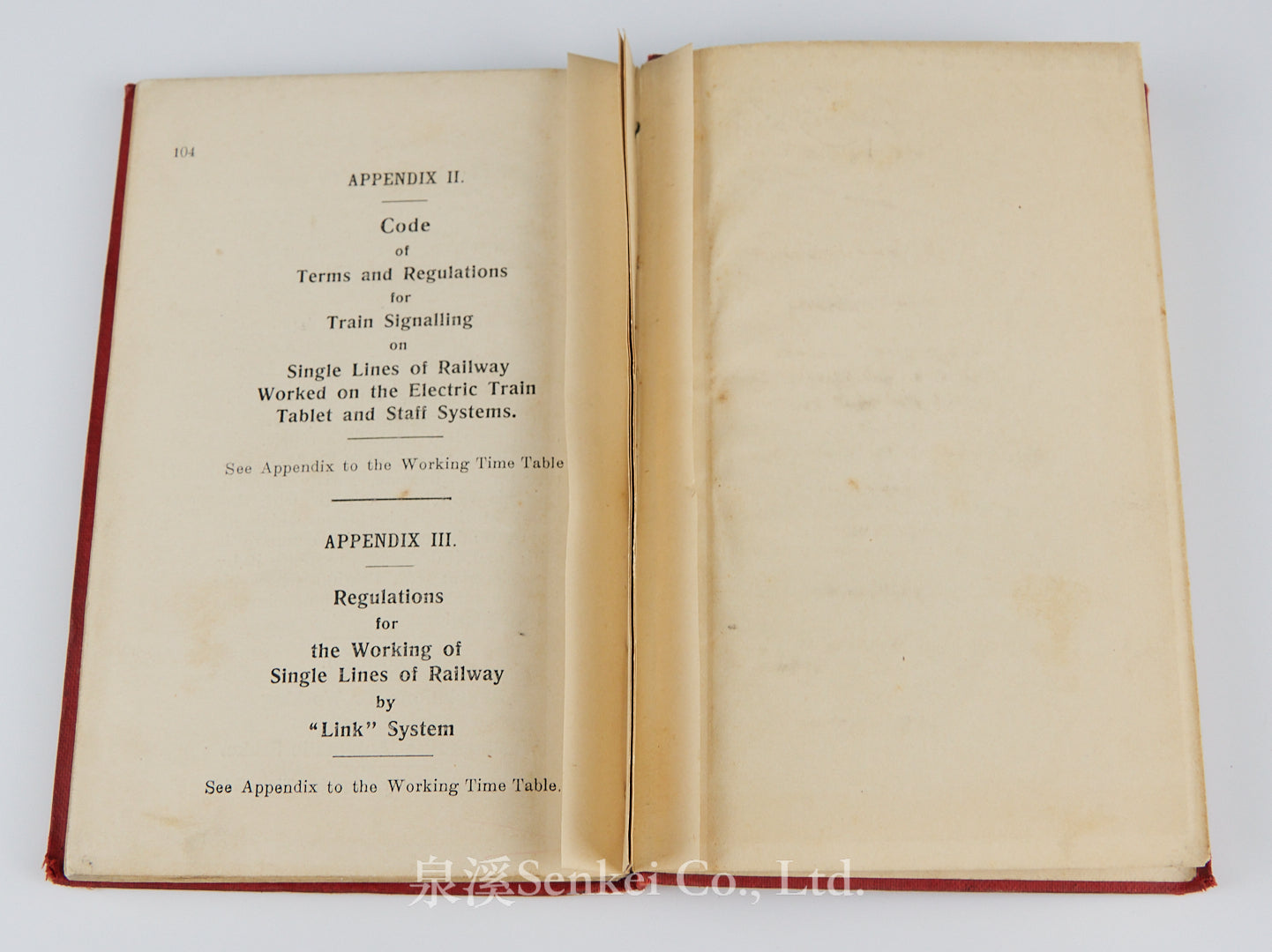 Rules and Regulations for the Guidance of the Officers and Men in the Service of the Peking–Mukden Line, 1916