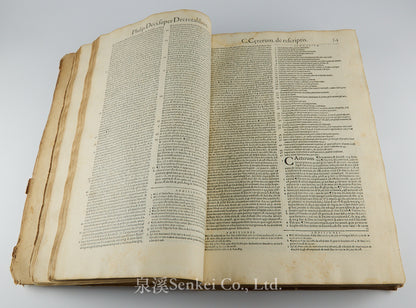 1576 Philippi Decii medioanensis iurisc. celeberrimi In Decretalium volumen perspicua commentaria : atque eiusdem lectura in titulum de privilegijs.